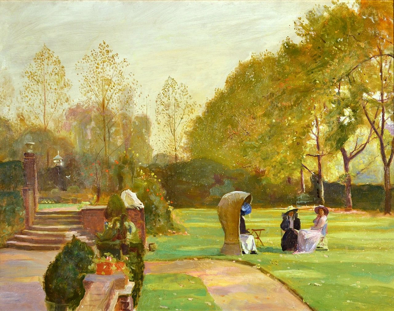 In un giardino